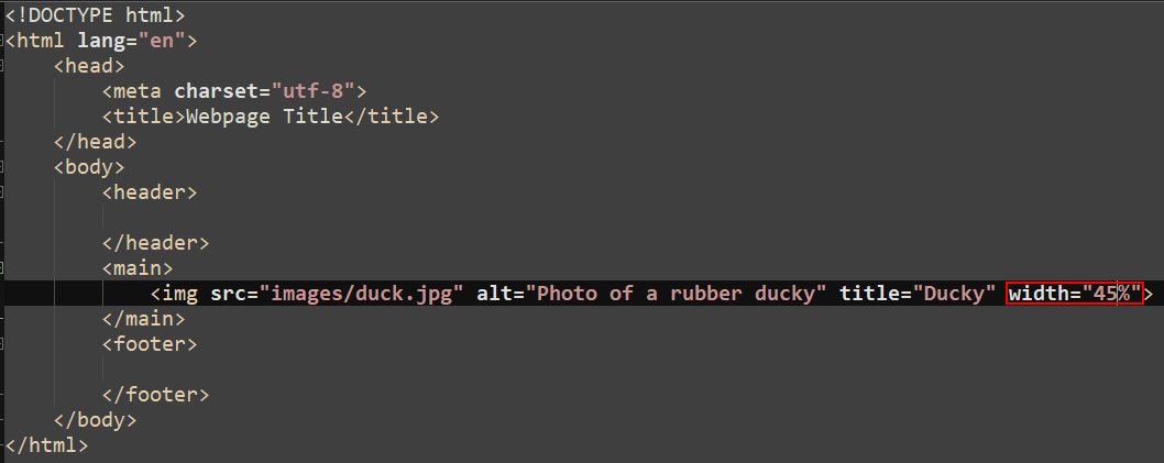width tag showcase with alt property highlighted